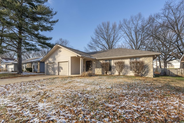 view of front of house featuring a garage