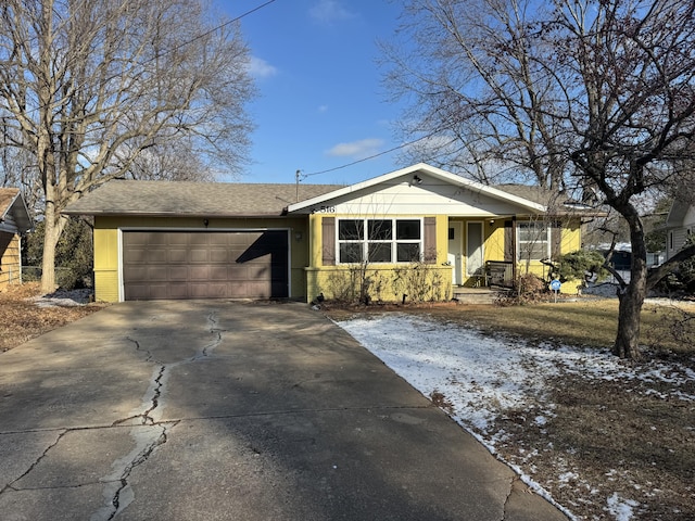 ranch-style house with a garage