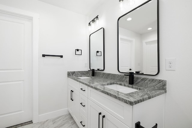 bathroom featuring vanity