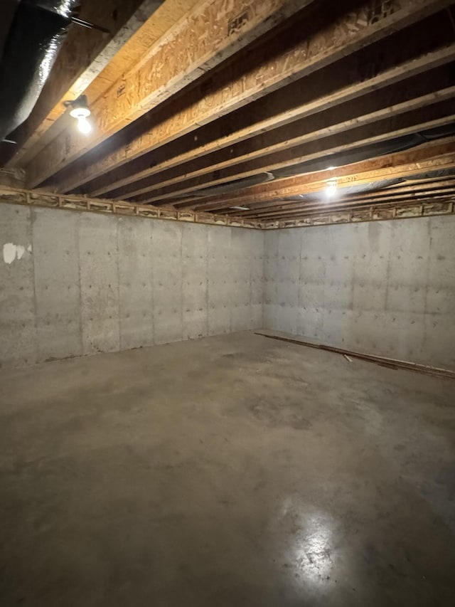 view of basement