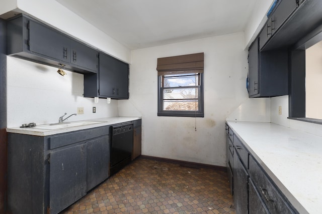 kitchen with sink and dishwasher