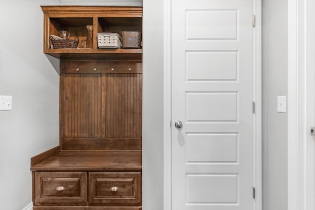 view of mudroom