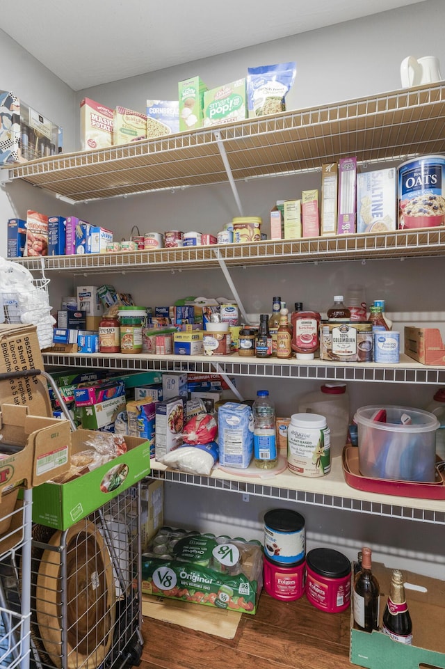 view of pantry