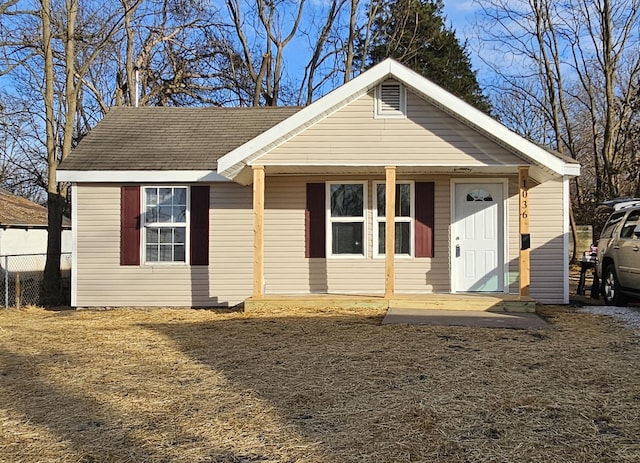 view of front of house with covered porch