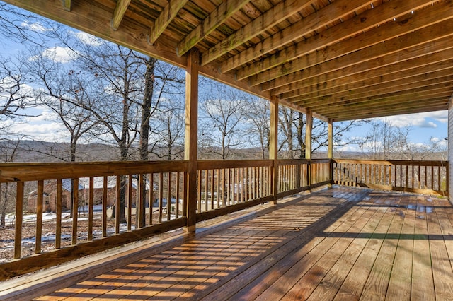 view of wooden terrace