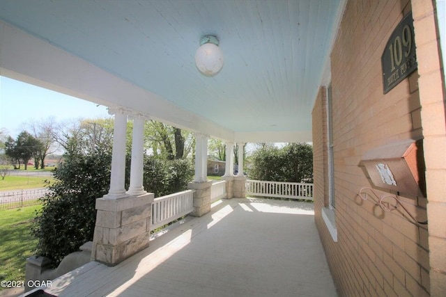 view of patio / terrace featuring a porch