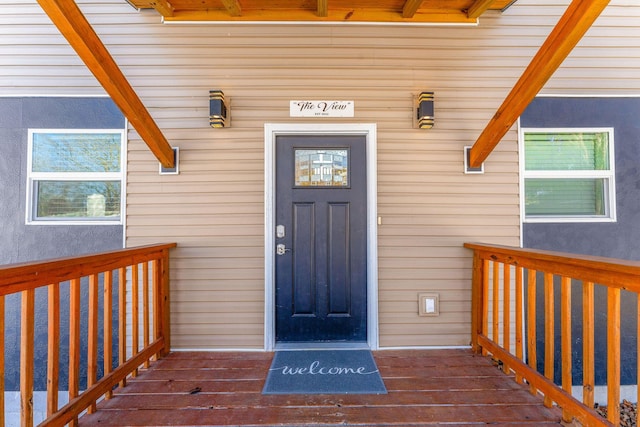 view of entrance to property