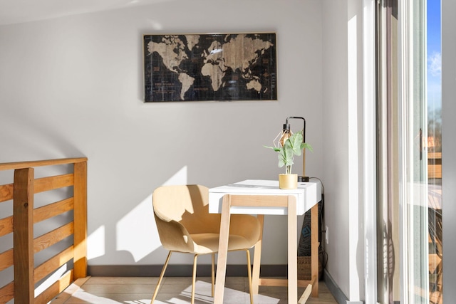 view of dining area