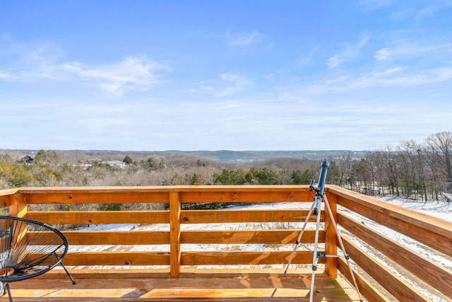 view of wooden terrace