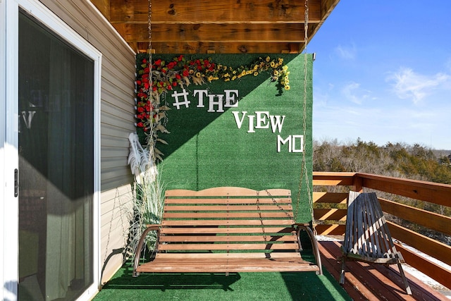 view of balcony