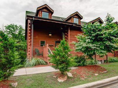 view of log-style house