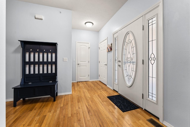 entryway featuring light hardwood / wood-style flooring