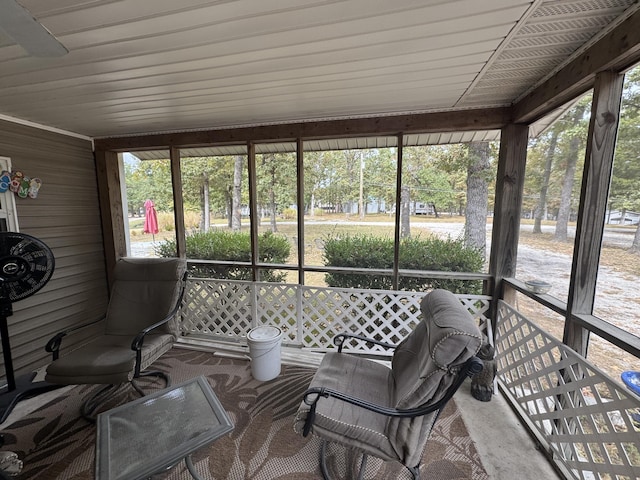 sunroom featuring plenty of natural light