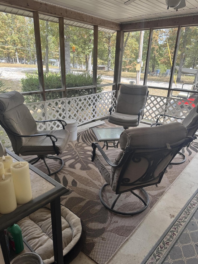 view of sunroom / solarium