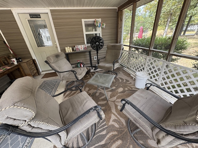 view of sunroom / solarium