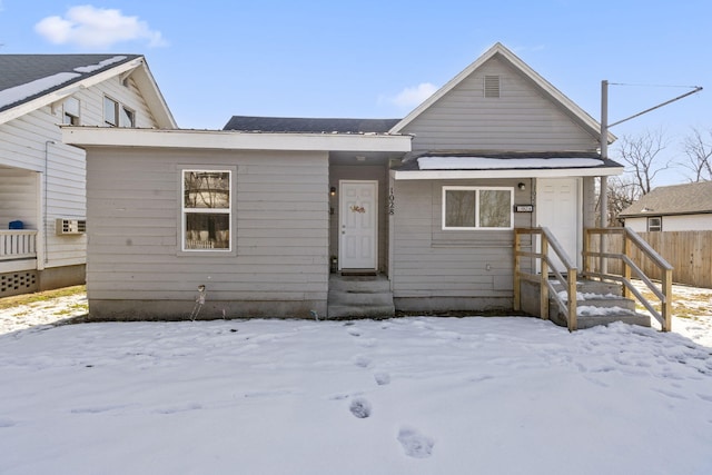 view of bungalow