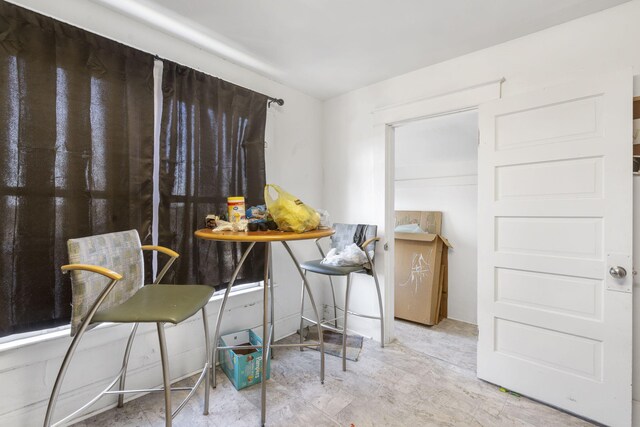 view of dining room