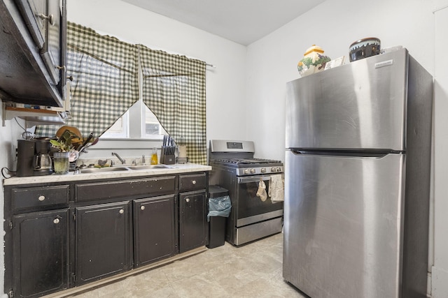 kitchen featuring sink and stainless steel appliances