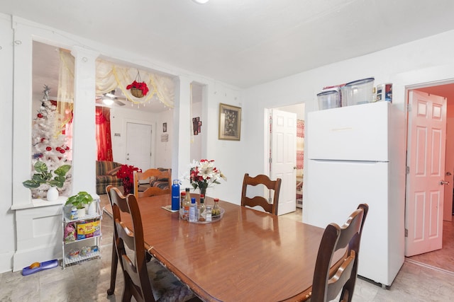 view of dining room