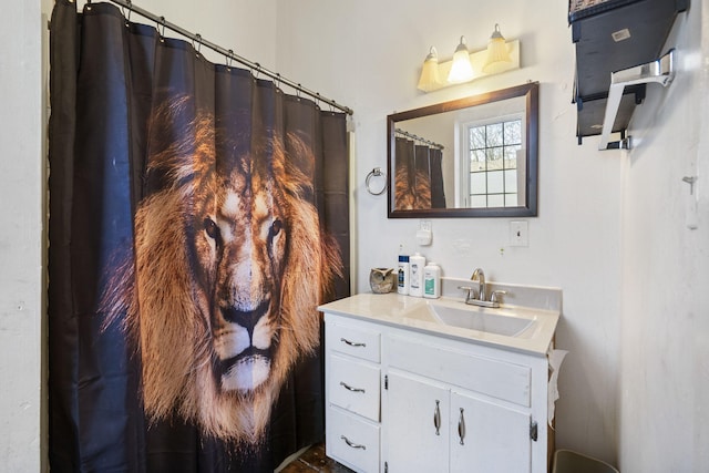 bathroom with vanity