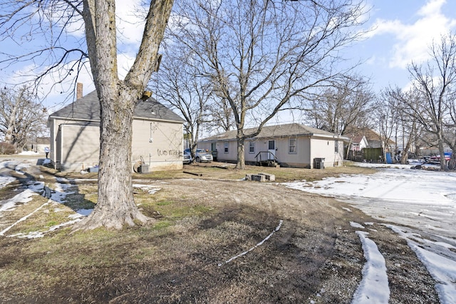 view of snowy yard