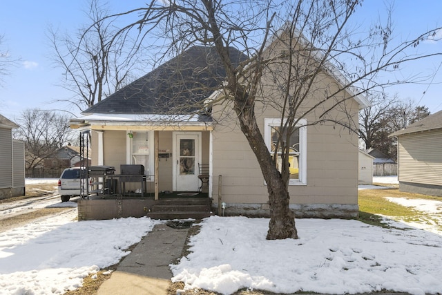 bungalow-style house with a porch