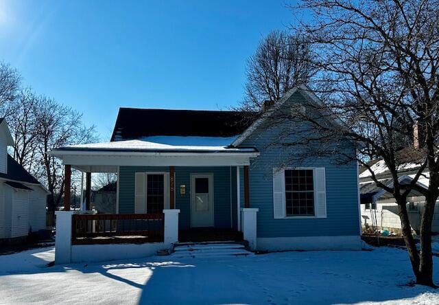 bungalow with covered porch