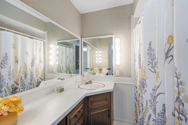 bathroom with vanity