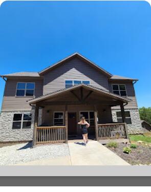 view of front of property with a porch