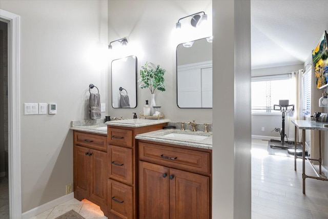 bathroom featuring vanity