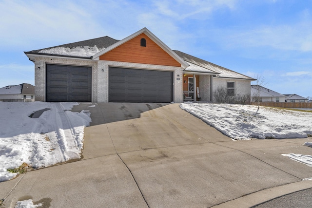 ranch-style house with a garage