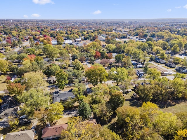 bird's eye view with a residential view