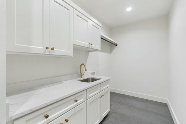 laundry area featuring sink