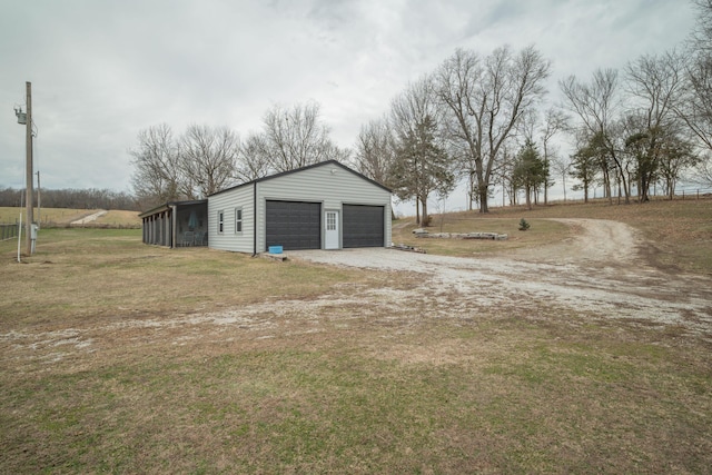 exterior space featuring a yard