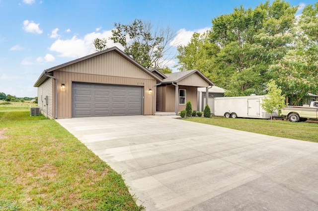 210B W Clinton St, Rogersville, MO 65742 - ranch-style house with an attached garage, driveway, and a front yard