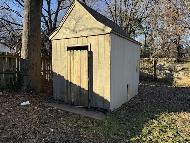 view of outdoor structure