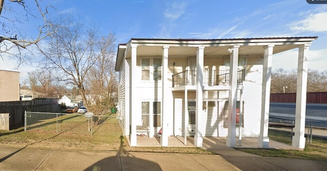 exterior space with a balcony