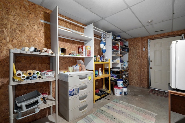 view of storage room