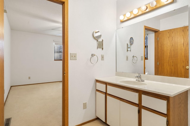 bathroom with vanity