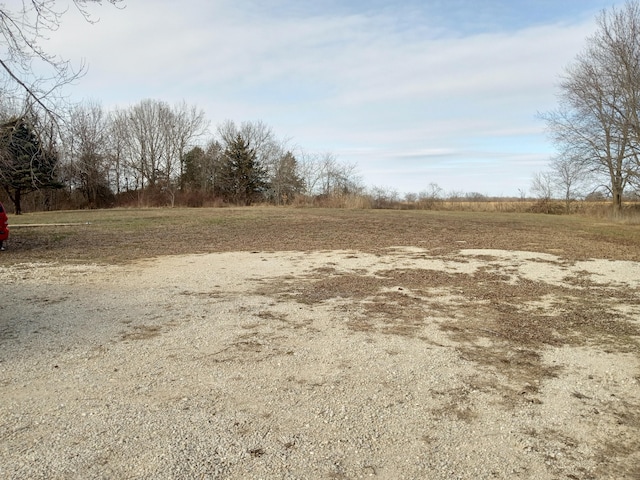 view of yard featuring a rural view