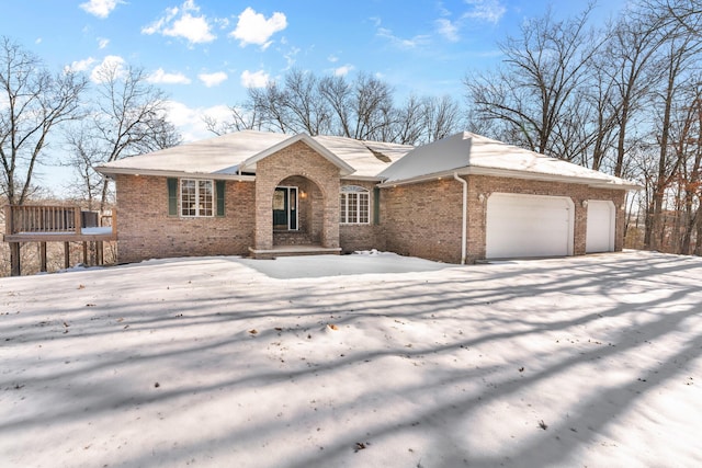 ranch-style house with a garage