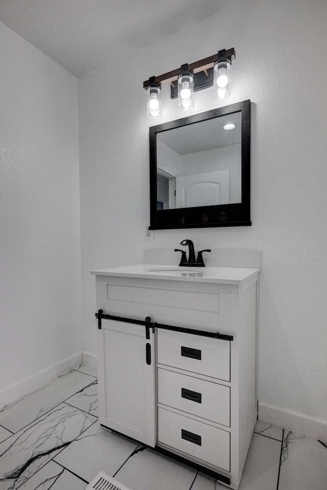 bathroom featuring vanity