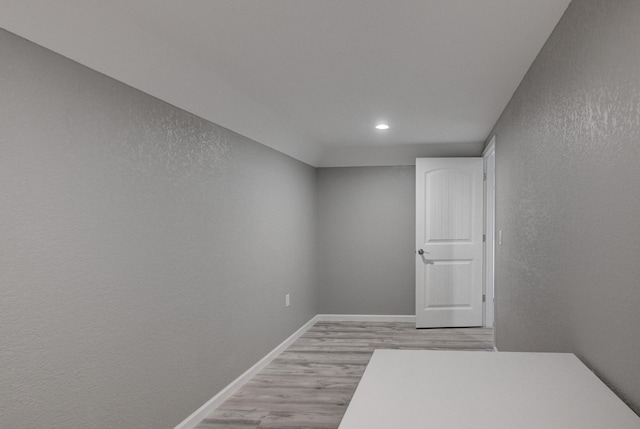 interior space featuring light wood-type flooring