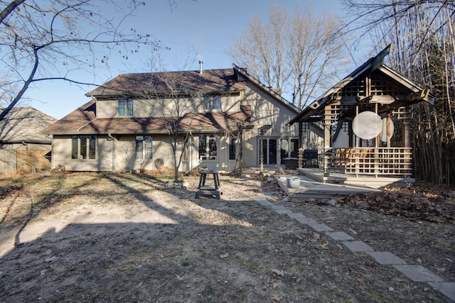 rear view of property with a patio