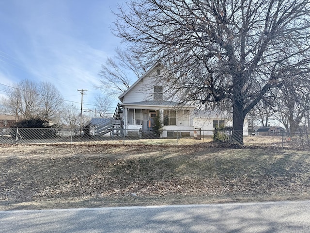 view of front of house with a porch