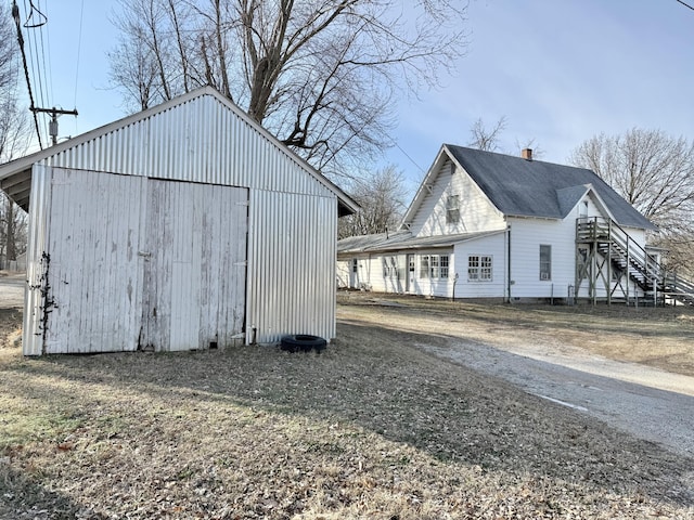 view of outdoor structure