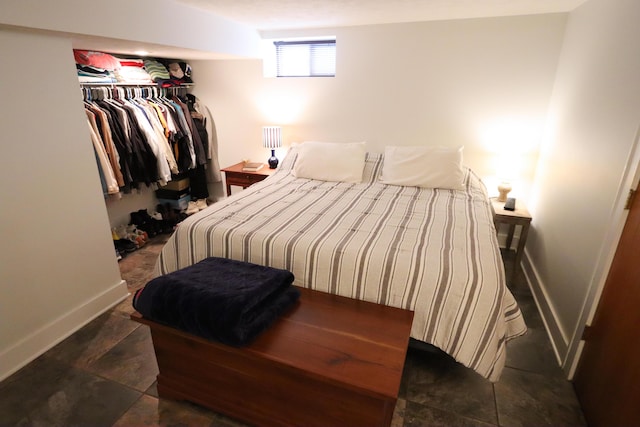 bedroom featuring a closet