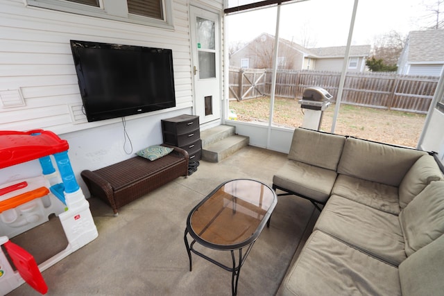 view of sunroom / solarium