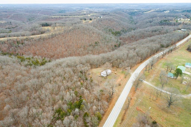 bird's eye view featuring a rural view