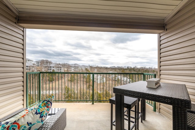 view of balcony